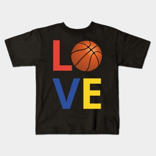 love basketball Kids T-Shirt